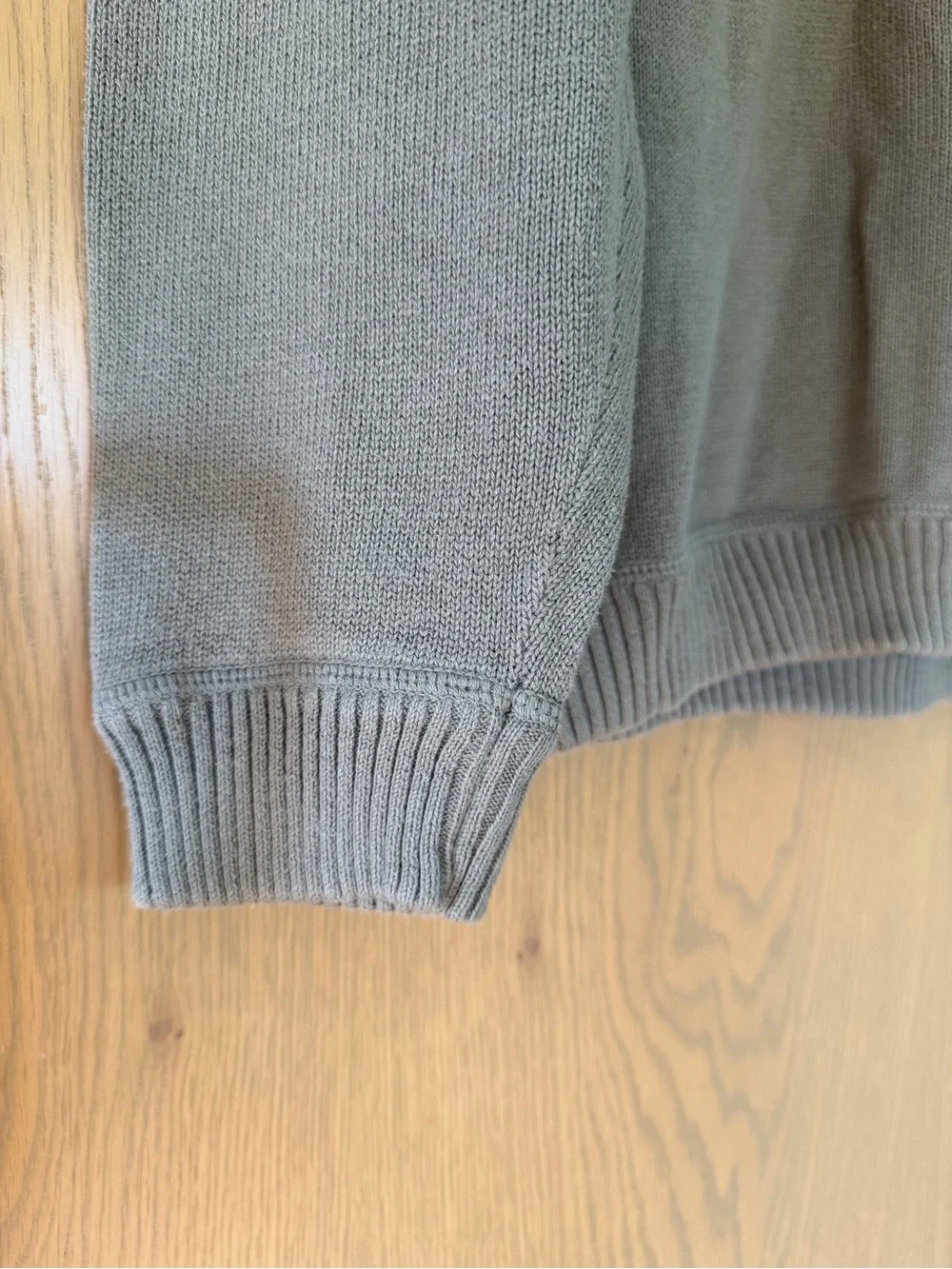 Eddie Bauer Men's Sage Button-Neck Crew Sweater Cotton / Spring '09